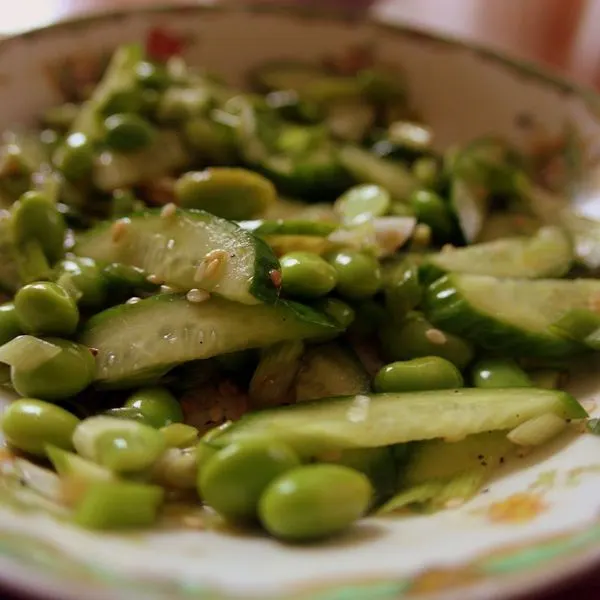 Vegan Vegetarian Edamame-Cucumber Salad — Indian recipe