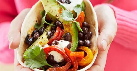 Vegetarian Nut-Free Vegetarian fajitas — Mexican recipe