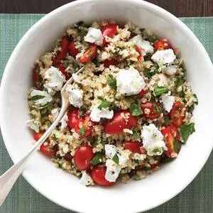 Vegetarian Nut-Free Mediterranean Grain Salad — Mediterranean recipe