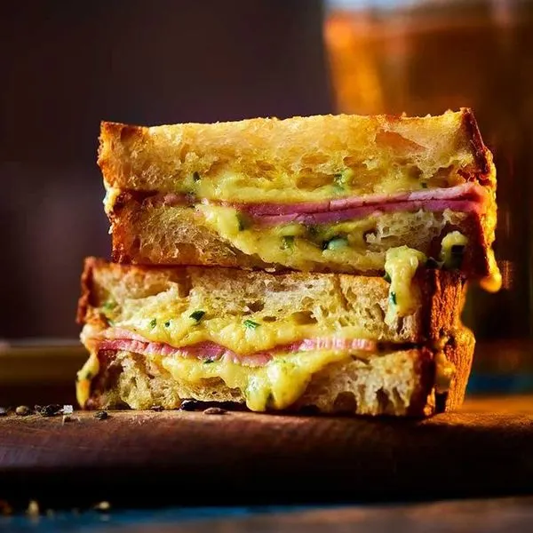 Nut-Free Shellfish-Free Air fryer cheese & ham toastie — Mediterranean recipe