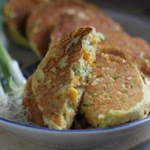 Vegetarian Gluten-Free Gluten-Free Corn-Scallion Pancakes Recipe — American recipe