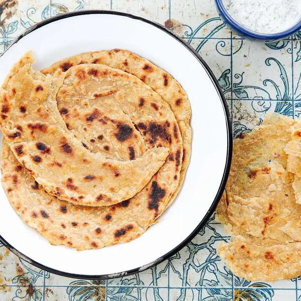 Vegetarian Nut-Free Paratha (Flaky Indian Flatbread) — American recipe