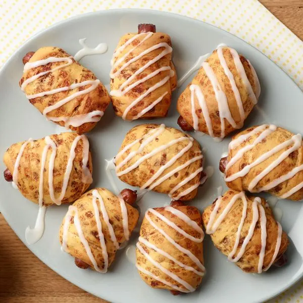 Nut-Free Egg-Free Breakfast Cinnamon Roll Pigs-in-a-Blanket — American recipe
