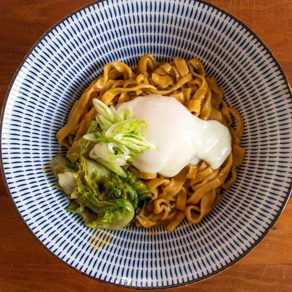 Dairy-Free Nut-Free Vegetarian Mazemen With Beans and Egg Recipe — South east asian recipe