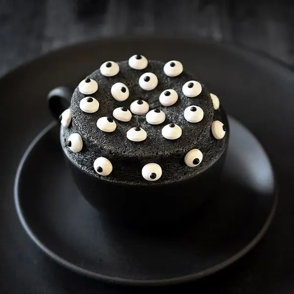 Vegetarian Gluten-Free Black Sesame Mug Cake (Paleo, Gluten Free, Dairy Free) — American recipe