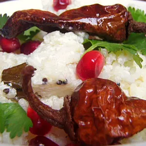 Vegetarian Gluten-Free Curd Rice (Indian Rice with Yogurt) — Indian recipe