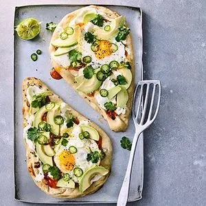 Vegetarian Nut-Free Breakfast naans — Indian recipe