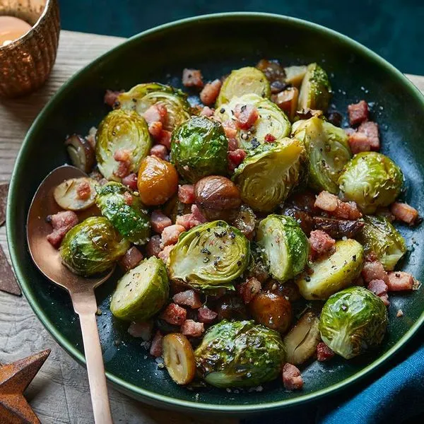 Gluten-Free Dairy-Free Air fryer roast sprouts — American recipe