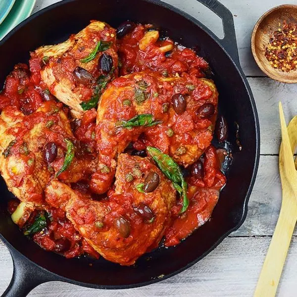 Gluten-Free Dairy-Free Chicken alla Puttanesca — Italian recipe