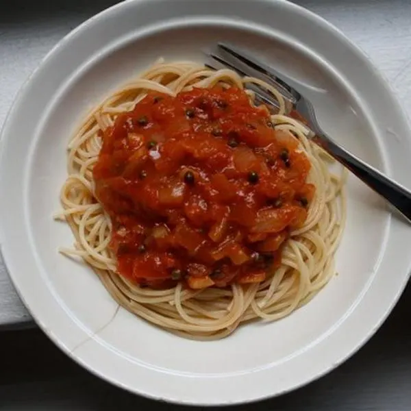 Dairy-Free Nut-Free Mediterranean Catfish Spaghetti — Mediterranean recipe