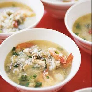 Gluten-Free Dairy-Free Seafood and Rice Soup — American recipe