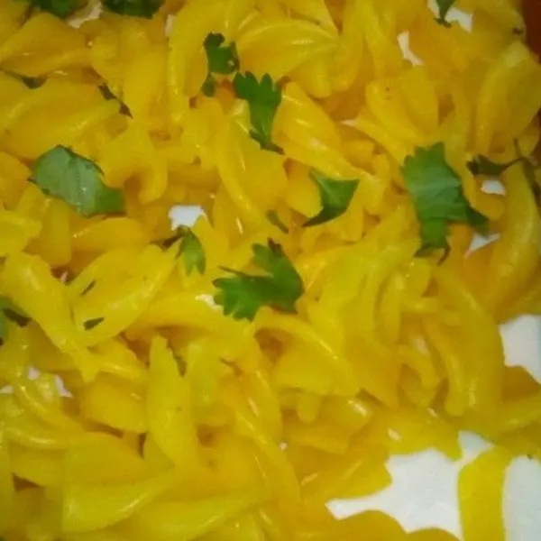 Vegan Vegetarian Turmeric pasta — Mediterranean recipe