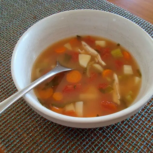 Gluten-Free Dairy-Free Delicate Chicken Soup — American recipe