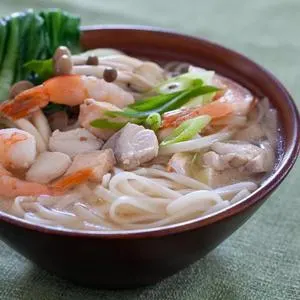 Dairy-Free Nut-Free Seafood Miso Noodle Soup — Japanese recipe