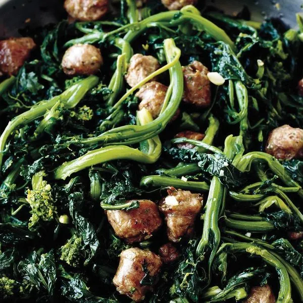 Gluten-Free Dairy-Free Broccoli Rabe with Sweet Italian Sausage — Italian recipe
