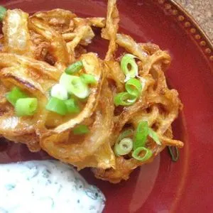 Vegetarian Nut-Free Onion Bahji (Indian Onion Fritters) Recipe — Indian recipe