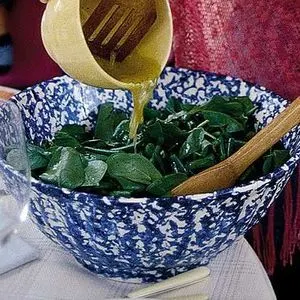 Vegan Vegetarian Spinach & green bean salad — Italian recipe
