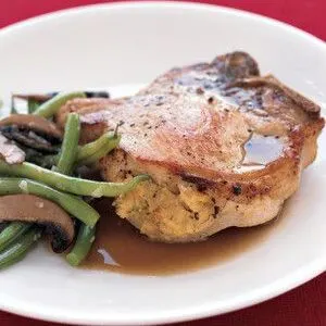 Keto Nut-Free Stuffed Pork Chops — American recipe