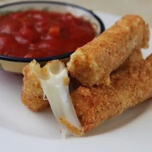 Vegetarian Nut-Free Gluten-Free Tuesday: Mozzarella Sticks Recipe — Italian recipe