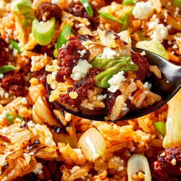 Gluten-Free Nut-Free Easy Mexican Fried Rice With Chorizo and Pickled Jalapeños — Chinese recipe