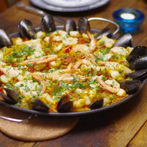 Gluten-Free Dairy-Free Seafood Paella — Mediterranean recipe