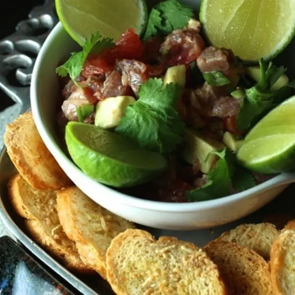 Gluten-Free Dairy-Free Ahi, avocado & grapefruit thai-style poke — South east asian recipe