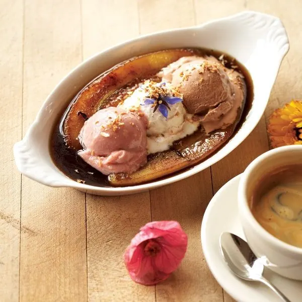 Vegetarian Gluten-Free Vegan Bananas Foster — American recipe