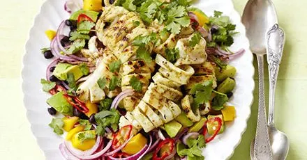 Gluten-Free Dairy-Free Barbecued squid salad — American recipe