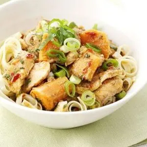 Gluten-Free Nut-Free Thai salmon noodles — South east asian recipe