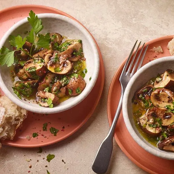 Vegetarian Nut-Free Air fryer mushrooms — British recipe