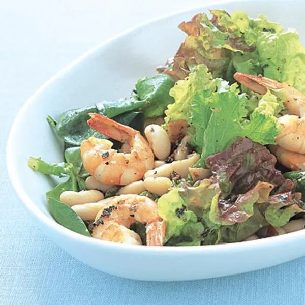 Gluten-Free Dairy-Free Shrimp And White-Bean Salad — American recipe