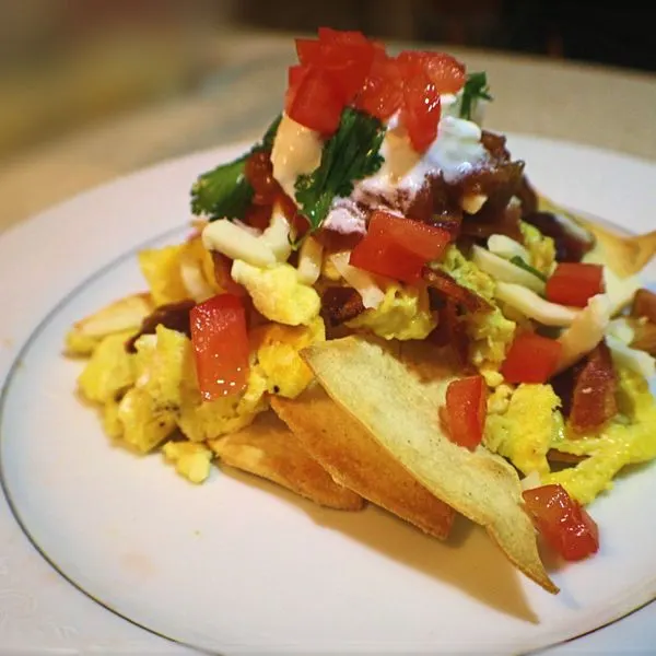Gluten-Free Nut-Free Breakfast Nachos — Mexican recipe