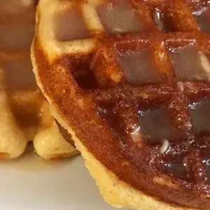 Vegetarian Nut-Free Low Carb Keto Friendly Maple Coconut syrup Waffle — American recipe