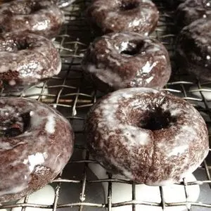 Vegetarian Nut-Free Gluten-Free Baked Chocolate Doughnuts Recipe — American recipe