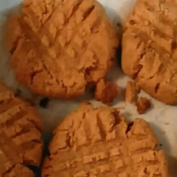 Vegetarian Gluten-Free Keto peanut butter cookies — American recipe