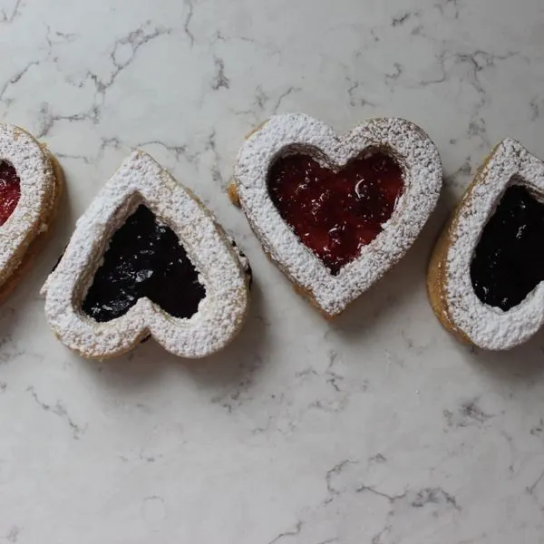 Vegetarian Nut-Free Gluten Free Linzer Cookies — American recipe