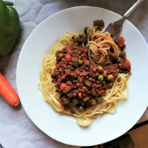 Vegan Vegetarian Lentil Bolognese (Vegetarian) — Italian recipe
