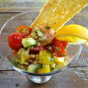 Dairy-Free Nut-Free Seafood gazpacho — Mediterranean recipe