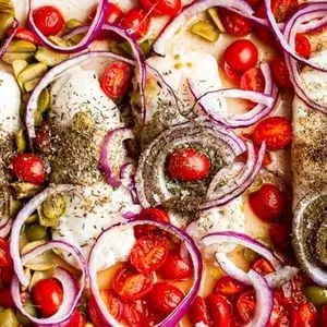 Gluten-Free Dairy-Free Mediterranean Baked Cod Recipe — Mediterranean recipe