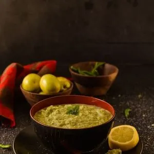 Vegan Vegetarian Indian Plum and mint dip — Indian recipe