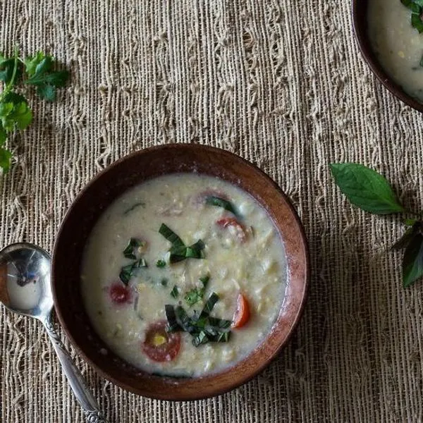 Vegan Vegetarian Thai Corn Chowder — South east asian recipe