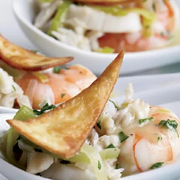 Nut-Free Egg-Free Seafood Tostada Bites — South american recipe