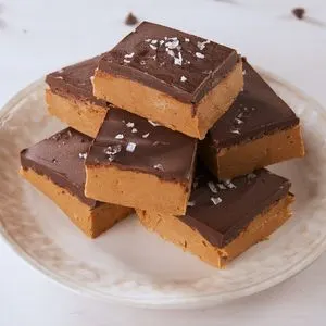 Vegetarian Gluten-Free Keto Peanut Butter Squares — American recipe
