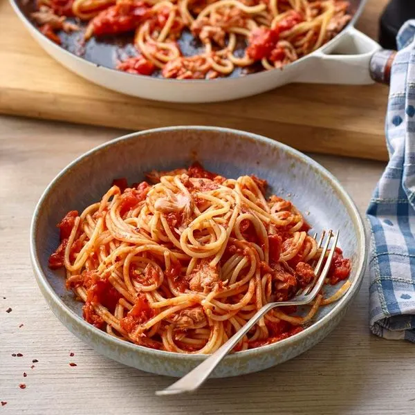 Dairy-Free Nut-Free Chili tuna pasta — Italian recipe