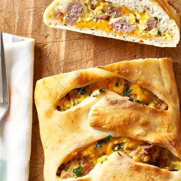 Nut-Free Shellfish-Free Breakfast Stromboli — American recipe