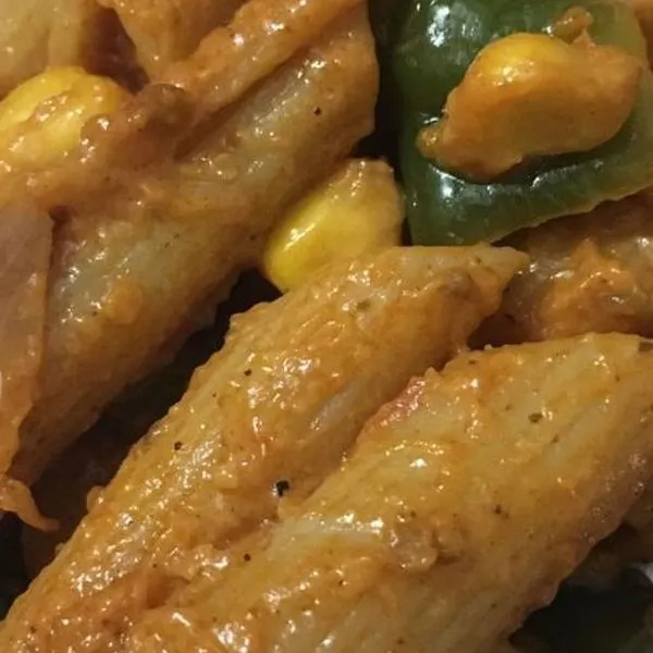 Vegetarian Dairy-Free Tandoori pasta — Indian recipe