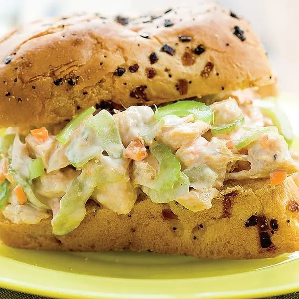 Gluten-Free Keto Buffalo and Blue Cheese Chicken Salad — American recipe