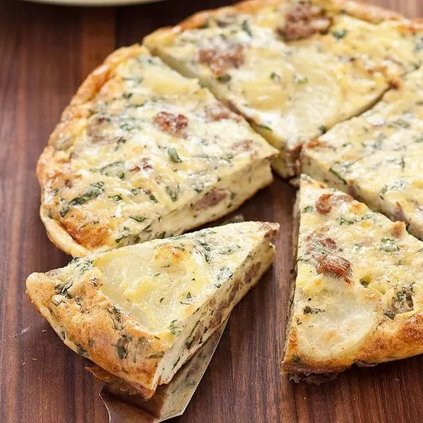 Gluten-Free Nut-Free Italian Sausage and Potato Frittata — Italian recipe