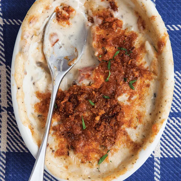 Nut-Free Egg-Free Seafood Casserole: Bubbly Bake — Italian recipe