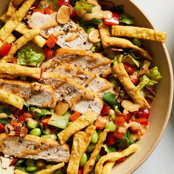 Vegan Vegetarian Panera Thai Chicken Salad — South east asian recipe